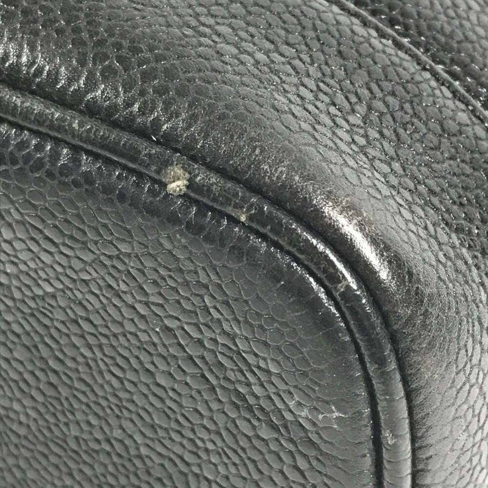 CHANEL Black Caviar Leather Logo Vanity Bag - Picture 7 of 16